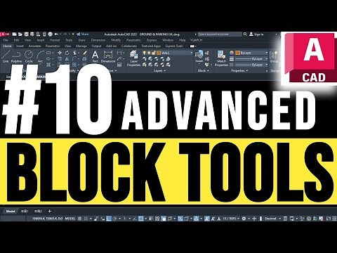 10 Advanced Block Tools AutoCAD - Best Tutorial