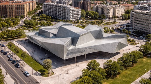 Zaragoza cultural architecture from above