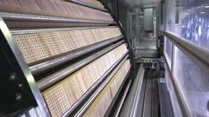 With the leads all glued into the slat and the sandwich closed, our raw pencils head for the next step in the production process: the drying wheel. A whole bunch of sandwiches are pressed together and dried for roughly an hour, making sure that the wood does not split when the pencil is ready for our next step. Can you guess what that might be? Watchthe full movie here: https://youtu.be/aPb-slJH9Vs | Faber-Castell | Facebook