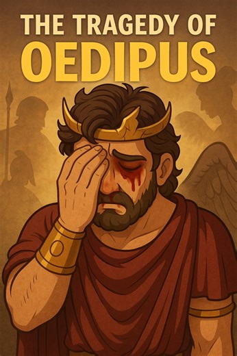 Oedipus was cursed from birth 👑 A prophecy warned he would kill his father and marry his mother. His parents tried to abandon him to escape fate — but destiny always wins. Years later, he killed a man in a quarrel, saved a city, and unknowingly married his own mother. When the truth came out, Oedipus blinded himself in horror. Was he guilty of sin… or just proof that no one escapes destiny? 👀 #GreekMythology #Oedipus #HiddenHistory #ViralFacts #HistoryTok #DidYouKnow #DarkHistory #ViralReels #