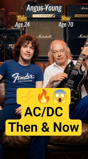 AC/DC Then and Now (1970s–2026) ⚡ Band Members Evolution #thenandnow #nostalgia #80srock