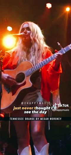 Megan Moroney sings “Tennessee Orange” live in 2022. #meganmoroney #tennesseeorange #originalmusic #livemusic #chappymtv #lyricsvideo #2022 #zachbryan #morganwallen