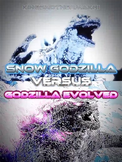 Godzilla Evolved vs Snow Godzilla #edit #godzilla #godzillaedit