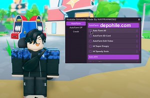Roblox YouTube Simulator Script Oto Farm, Enerji Hilesi 2021