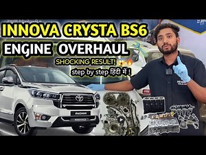 “Innova Crysta BS6 Engine Overhaul 🔧 Complete Step-By-Step Rebuild, Pickup Down, Oil Blowby Fix
