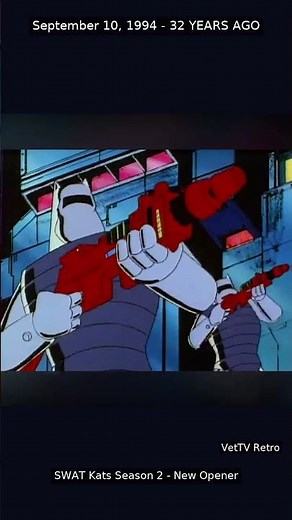 SWAT Kats Season 2 New Opener Premiered 32 Years Ago Today (1994) #SWATKats #Shorts #90s