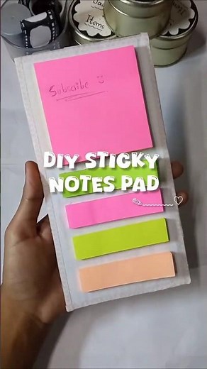 DIY Sticky Notes Pad 🌸 | Satisfying Handmade Stationery ✨ | Aesthetic Craft #diy #shorts #relaxing