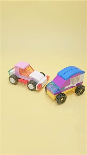 Mini LEGO Car Build That Actually Looks Cute! 💖🚗 #shorts