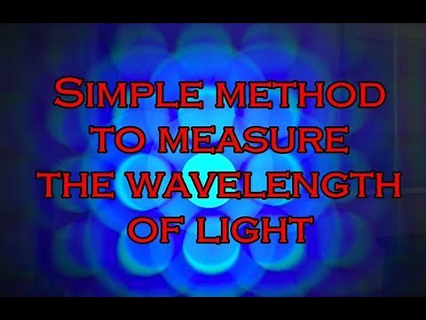 Simple Method to Measure the Wavelength of Light
