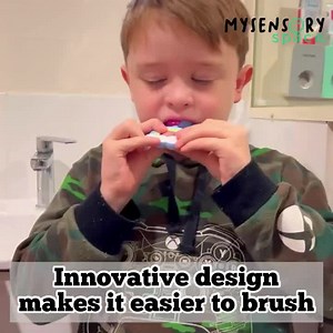Have you tried out our u-shaped toothbrushes yet? It’s a must have to make your morning and night routine easier! ••••••••••••••••••••• #goldcoast #australia #fun #sensoryplay #kids #sensorytime #fidgetlovers | My Sensory Space Australia