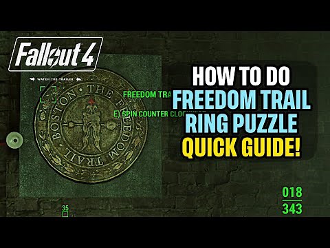 How to Do the Freedom Trail Ring Puzzle (Road to Freedom) Fallout 4 Quick Guide