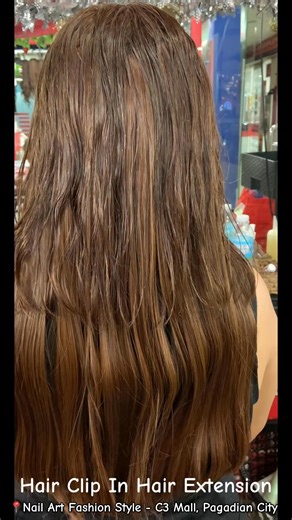 ✅One piece Clip-in Hair Extension install. ✅A temporary extension option that you install by easily attaching the clips to your natural hair. ✅It can add length, volume, and even color to your hair. 📍Nail Art Fashion Style - 1st floor C3 Mall, Pagadian City ⏰ Open: Monday to Sunday/ 9:00am-7:00pm | Nail Art Fashion Style - C3 Mall, Pagadian City