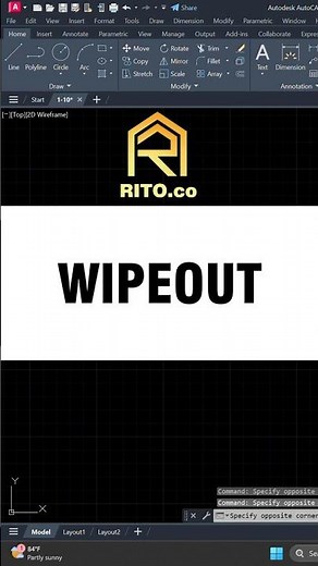 24.WIPEOUT - AUTOCAD COMMAND