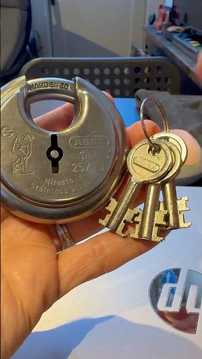 Rare and epic Abus #padlock #lock with barrel key.