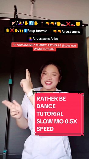Rather Be Dance Tutorial Slow Mo 0.5x Speed | Dance Instruction