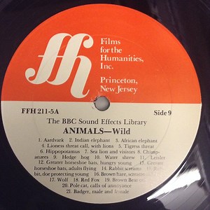Unknown Artist - The BBC Sound Effects Library - ANIMALS - Wild