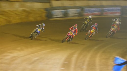 ⏪ Tom Drane Racing 59 secured his second victory of the ‘24 season in an action-packed Parts Unlimited AFT Singles presented by KICKER Main Event that saw the tables turned more than once. Read more about the race recap by tapping the 🔗 https://bit.ly/4amBaBD #ProgressiveAFT #VenturaST | American Flat Track