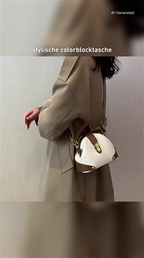 Elegante Damen-Handtasche im Colorblock-Design, modische Umhängetasche aus PU-Leder, lässige, trendige, vielseitige Premium-Pendler-Tasche #Women's #Elegant #Colorblock #Handbag, #Fashionable #PU #Leather #Crossbody #Bag