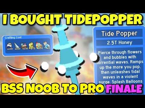 I BOUGHT TIDEPOPPER - Bee Swarm Simulator NOOB To PRO REPRISE - FINALE