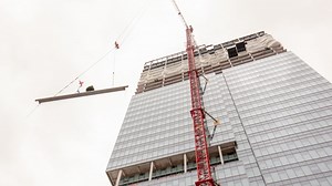 Sherwin-Williams celebrates 'topping off' of new headquarters in Cleveland