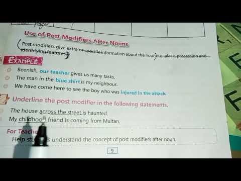 6 English/ Post Modifiers After Nouns/ Plural Nouns but Singular in Meaning/B.Pg#9-10