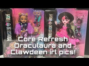 MONSTER HIGH NEWS! G3 Core Refresh Draculaura and. Clawdeen dolls artwork and boxes revealed!