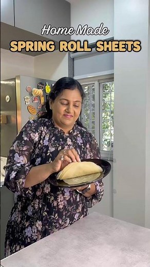 The Easiest Way to Make Perfect Spring Roll Wrappers at Home! 🥟✨ #viralshorts #trendingnow #fypp