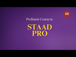 Proficient Course in Staad Pro 10 | Model Editing Tools
