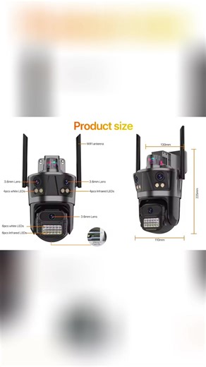 Najnaprednija WiFi sigurnosna kamera – video nadzor, AI detekcija, nocni vid u boji i dvosmerni audio Najmodernija nadzorna kamera sa ultra visokom 6K rezolucijom i inteligentnom AI detekcijom ljudi Pruza kristalno cistu sliku danju i nocu, sa naprednim nocnim vidom u boji i otpornoscu na vremenske uslove (IP66) Uz WiFi i Bluetooth povezivanje, omogucava pracenje u realnom vremenu direktno sa telefona Dvosmerni audio omogucava komunikaciju, dok mocno LED osvetljenje dodatno osigurava prostor 📞