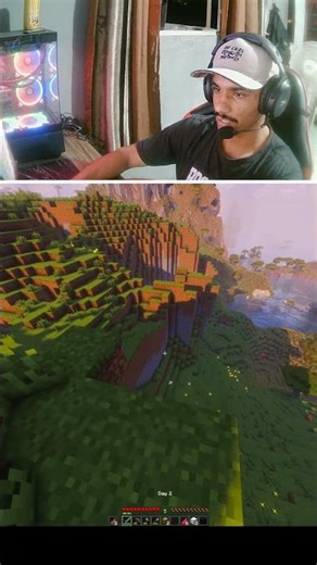 DIA 2 E VAMOS BUSCAR ARMADURA DE DIAMANTE #minecraft #minecraftshorts