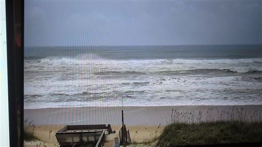 Hatteras village. Low tide. Winds about 20. | Hatteras Beach Days