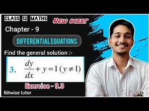Ex 9.3 class 12 maths q3 | Ex 9.3 q3 class 12 | Question 3 exercise 9.3 Class 12