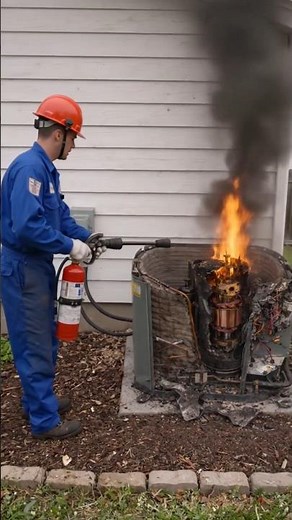 AC Compressor Blast 😱 | HVAC Explosion Reality | Must Watch Safety Video