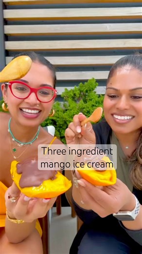 3-Ingredient Mango Ice Cream with Semi-Sweet Chocolate Magic Shell #icecream ‪@ChefPriyankaNaik‬