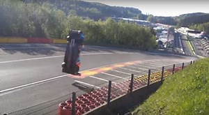 WEC 2018: Fan captures a horrific airborne crash of an LMP1 car at Spa