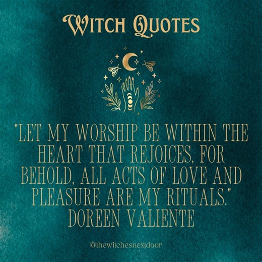 One of our favourite lines from "The Charge Of The Goddess" by Doreen Valiente. It's an affirmation of being human, of being alive, and embodied. #chargeofthegoddess #Valiente #Magick | The Witches Next Door