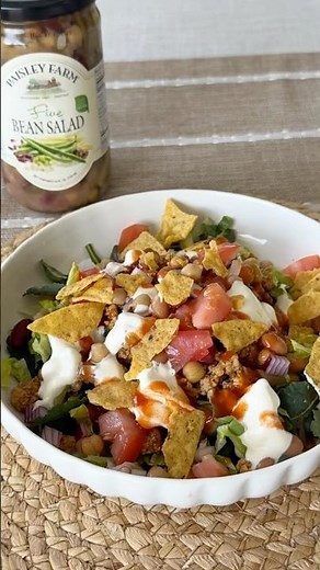 Easy Taco Salad Recipe with Five Bean Salad | Quick Tex-Mex Dinner Idea 🌮🥗