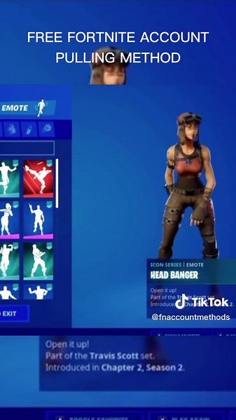 FORTNITE ACCOUNT METHODS on TikTok
