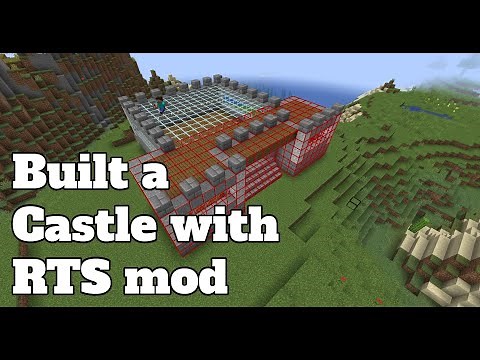 I built a castle with Strategy Minecraft Mod
