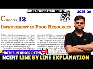 Improvement in food resources - Class 9 science chapter 12 [Full Chapter]