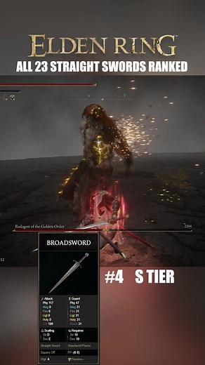 Ranking All Straight Swords in Elden Ring and Shadow of the Erdtree