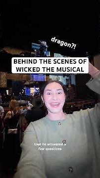 I got to see how wicked goes from truck to stage 😱 #musicaltheatre #wickedmusical #broadway