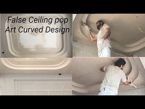 How to Made False Ceiling pop Art Curved Design 🏠|Interior