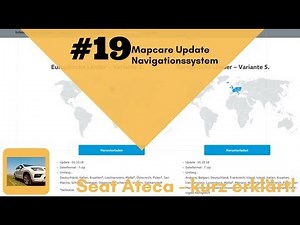 Seat - briefly explained: #19 Mapcare Update navigation system without Plus (SD card)