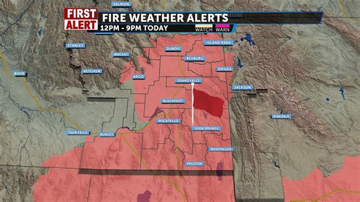 Fire danger with thunderstorms possible today - Local News 8