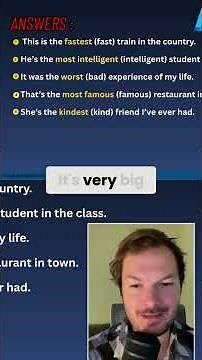 Superlative Adjectives: Mastering English Grammar Quickly! #shorts