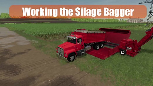 Working the Silage Bagger #farmingsimulator19 #Fs19 #fs19mods #farmingsimulator #klutchsimulations