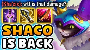 RIOT BUFFED CRIT SHACO AND IT'S SUPER BROKEN (i made enemy kha'zix lose his mind