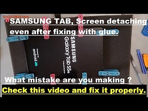 Samsung S5e Tab screen detached by itself | how to fix.