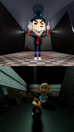 Roblox - SIR SCARY'S MANSION VS SCARY DOLL CURSE JUMPSCARE | SCARY OBBY #roblox #shorts